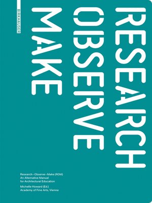 cover image of Research--Observe--Make